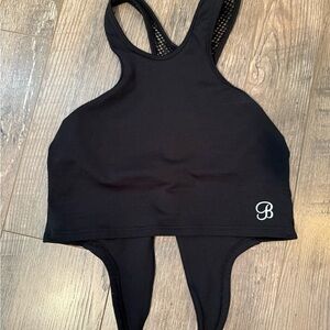 Bombshell Sportswear Black Sports Bra with tie back